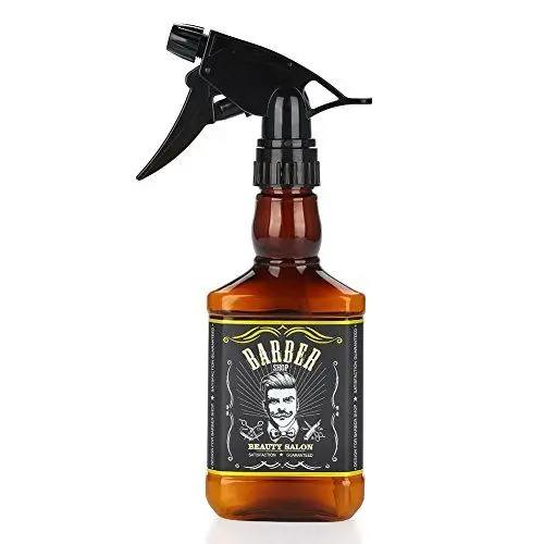 Produktbild: ANGGREK 300ml Leere Sprühflasche Kunststoff Friseursalon Salon Ölsprühgerät Friseurflasche Haarwerkzeuge Wassersprühgerät Whisky Squirt Nachfüllbare Flasche Bernstein(棕色)