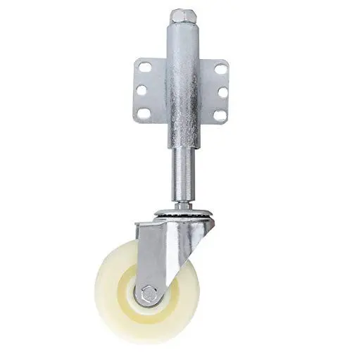 Produktbild: ANGGREK 4 Zoll Gate Wheel Federbelastete Lenkrolle Heavy Duty 440 lbs Tragfähigkeit für Möbel Tischwagen, Nylon