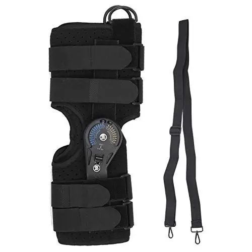 Produktbild: ANGGREK Knieschoner Knieorthese Kniestütze,Knieschoner Verstellbare Knieorthese Kniegelenkstütze Belastetes Ligament Sportverletzung Orthopädische Schiene