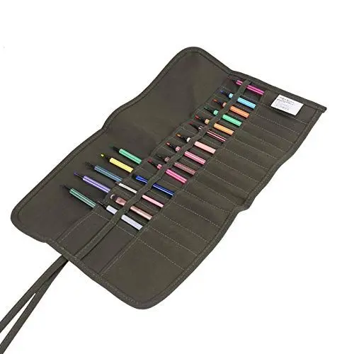 Produktbild: ANGGREK Malpinsel Fälle, 30 Holes Fälle Halter, Pinsel Tasche Make Up, Roll Up Art Aufbewahrung für Künstler Draw Pen Aquarell 48 * 30 cm /18.90 * 11.81inch