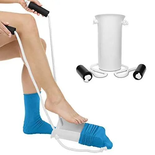 Produktbild: ANGGREK Sock Aid Helper, Sockenanziehhilfe für Senioren, Schwangere, Erweitert die Reichweite auf 33
