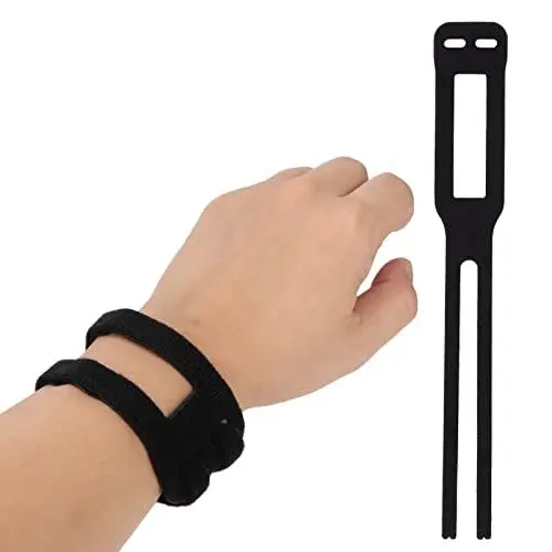 Produktbild: ANGGREK Sport Handgelenkbandage, Atmungsaktive, Dünne, Verstellbare Karpaltunnelbandage, Flexibilität Handgelenkschiene, für TFCC Tränen, Fitness, Handgelenkstütze (Schwarz)