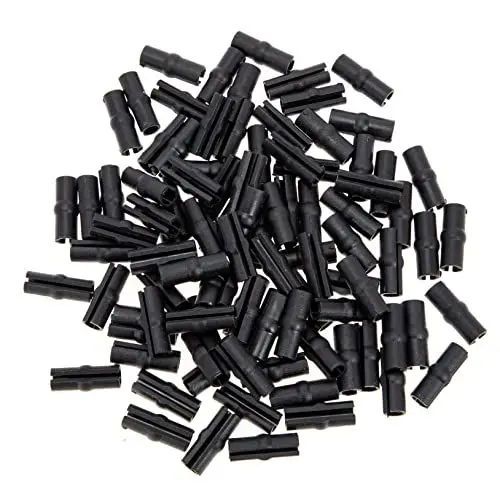 Produktbild: Angoily 100St Drahtschutz kabelschutz Drahtkappen Abdeckungen für elektrische Leitungen Schutz für Kappen aus Eisendraht Offen gestaltetes Kabelgehäuse Plastik Black