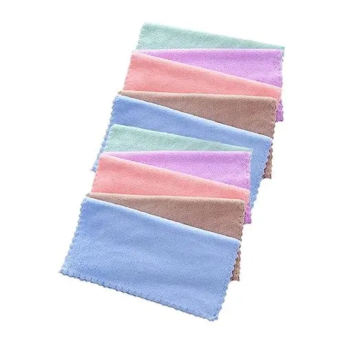Produktbild: Angoily 10St Handtücher Gesichtshandtuch Make- up- Entfernung stoff für gesicht schminktuch travel accessories reiseaccessoires skin care Makeup entferner Lappen Hohe Dichte Geschenk Kind