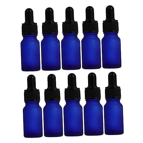 Produktbild: Angoily 10st Flasche Mit Ätherischem Öl Schrubben Mini Klar Leere Flasche Leere Toiletry Flaschen Nachfüllbar Machen up Flasche Kosmetische Flaschen Parfüm Reisen Glas Zubehör Füllung