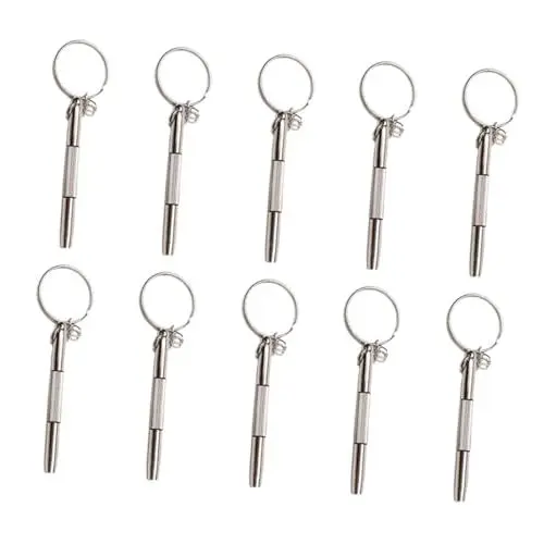 Produktbild: Angoily 10-teiliges Brillen-schraubendreher-set – Mini-reparaturwerkzeug – Uhren- Und Sonnenbrillen-schraubendreher-set – Tragbar Leicht