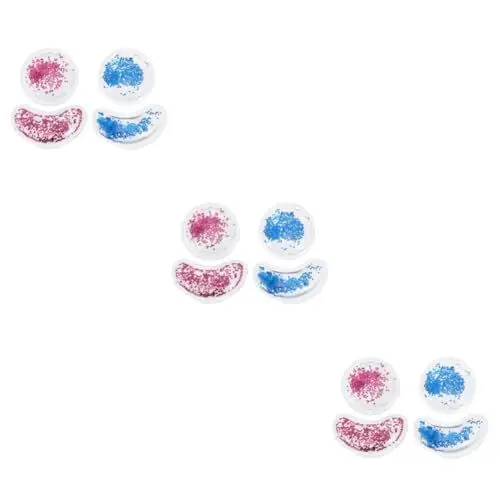 Produktbild: Angoily 12 Stk Gel-Eispads Augenabdeckungen für Gesichtsbehandlungen dunkles Unterauge Augenpflegeprodukte Gelpflaster Augenpflegepflaster Gesundheitsvorsorge Pailletten Flash-Chip PVC