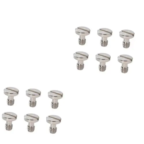 Produktbild: Angoily 2 Sätze Universal Fit Kameraschrauben Aus Edelstahl Für Stativ- Und Schnellwechselplattenmontage 6 Stück * 2