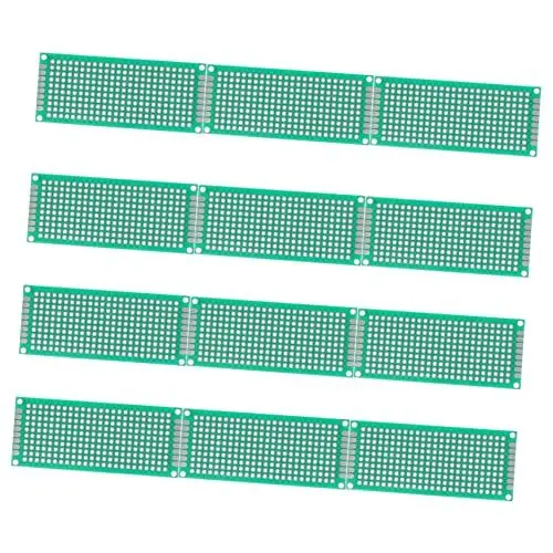 Produktbild: Angoily 12st Universelles Brett Universelles Steckbrett Universelle Schaltungsplatte Prototyp-board Gemeinsame Platine Basis Aus Glasfasergewebe Experimentiertafel Doppelseitig