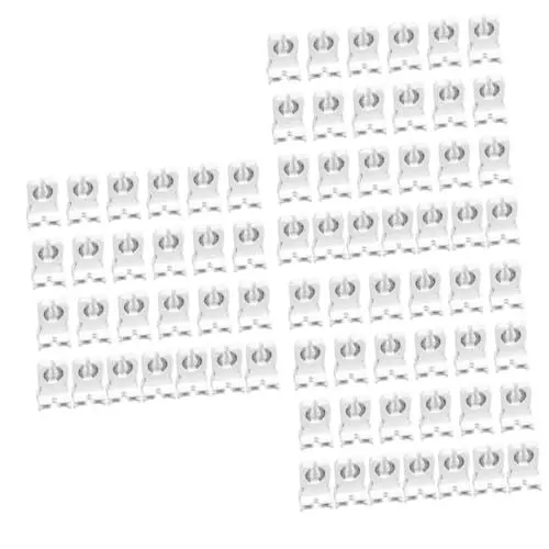 Produktbild: Angoily 150 Stk G13 Sockel G13 Licht Fassung Nicht Parallel Geschaltete Tombstone-buchse Sockel Für Röhrenlampen Led-röhrenlichthalter Röhrenlichtfassung Lichtröhre Halterung Weiß T8