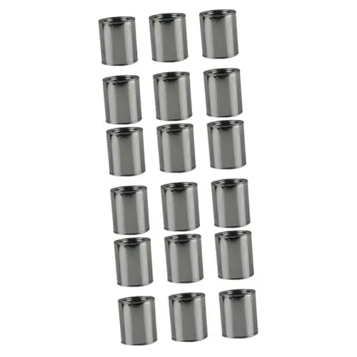Produktbild: Angoily 18 STK bastelsachen schnureisen Leere Weißblechdosen Tintenspeicherdose leerer Liter Farbtopf Leere Quart-Farbdosen mit Deckel malen Eisenfarbe Lack Tintenpatrone Mini runder Tee