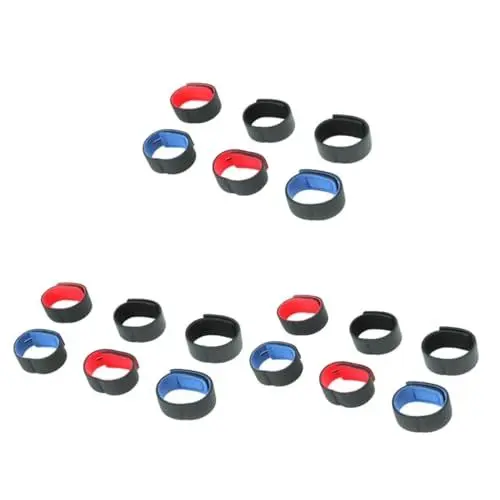 Produktbild: Angoily 18 Stk Mehrzweckgurte Klebeband Elastische Dehnbarer Verband Dehnbare Fischergürtel Elastische Binde Sicherungsgurte Angelschnüre Angelrutenverband Angelausrüstung Neopren