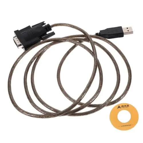 Produktbild: Angoily 1Stk USB auf rs232 Plug and Shine metallschild USB zu seriell Adapter COM-Port-Adapter Metallabschirmung serielle Leitung USB-Adapter Konverter vielseitiger USB Kabel Black