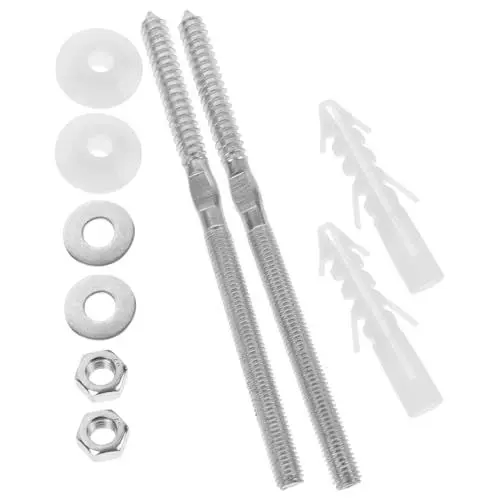Produktbild: Angoily 10x180mm Becken Befestigungsschrauben - Lösend Hohes Abs Eisen Einfach Zu Installierendes Becken Befestigungsset