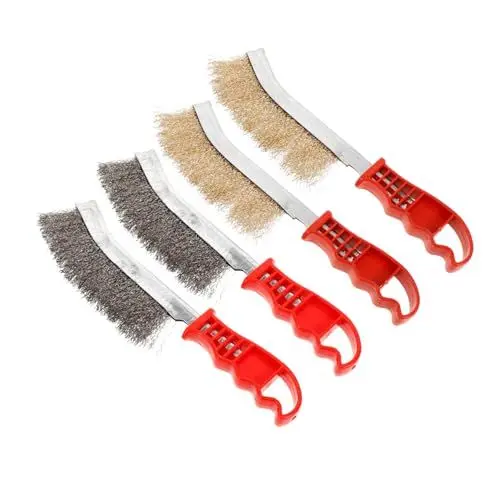 Produktbild: Angoily Praktischer Grillschrubber 4-teiliges Grillbürsten-set Multifunktional Für Den Außenbereich Und Pizzaofen
