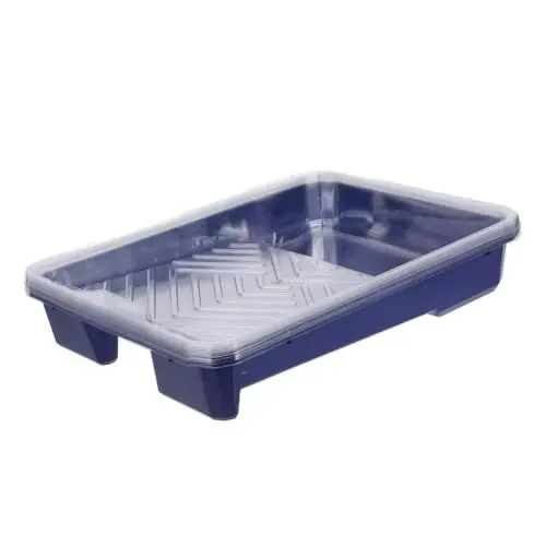 Produktbild: Angoily 1 Satz Farbtablett Farbwanne Malerwerkzeug Lackierpalette Malerbedarf Set Lackierbedarf Liner für Farbroller Hausanstrichzubehör Kunststoffschale für Farben Farbhalter Abs Blue