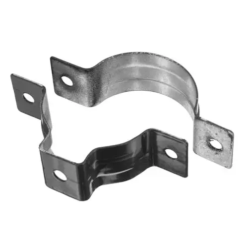 Produktbild: Angoily 50mm Aluminiumlegierung Abflussrohrschelle U-halterung Rohrband Regenauffangsystem Zubehör