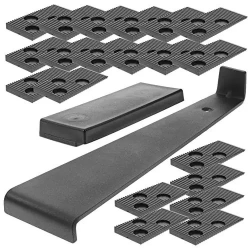 Produktbild: Angoily 1 Satz Werkzeuge für Holzböden Crimpen Kabelclip Holzhammer vinylboden werkzeug bodenleger werkzeug Fliesenwerkzeuge für die Installation Bodenabstandshalter Kohlenstoffstahl Black