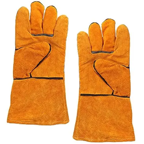 Produktbild: Angoily 1paar Hitzebeständige Grillhandschuhe Aus Lange Bbq-schutzhandschuhe Für Sicheres Grillen Backen Und Kochen Im Freien Für Camping Und Barbecue