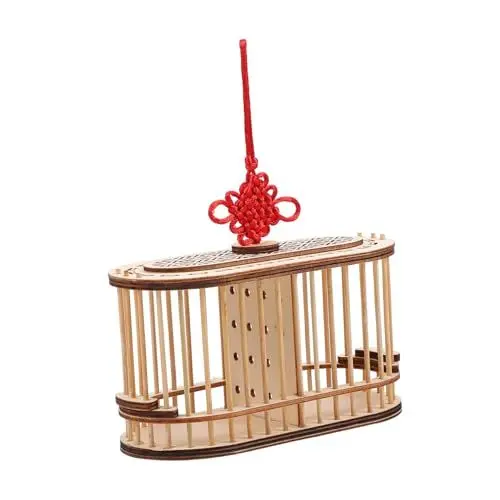 Produktbild: Angoily 1stk Heuschreckenkäfig Critter Catcher Lebensraum Insektenlebewesen Insektenhotel Aus Holz Kleiner Aufbewahrungskorb Grillenkäfig Aus Holz Reptilienterrarium Wild Hölzern Mini-Box