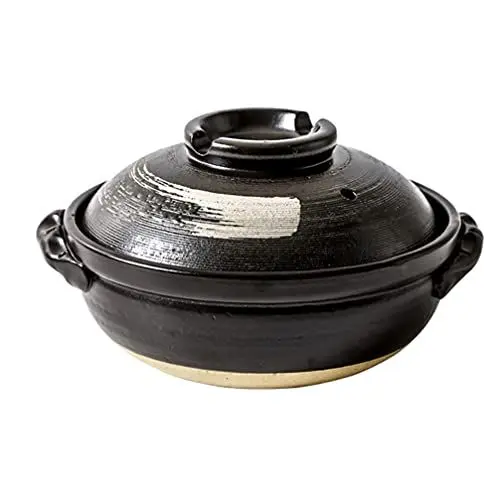 Produktbild: Angoily 1stk Topf Aus Keramik Kochgeschirr Aus Steingut Ton Japanisch Hot-pot-schüssel Keramiktopf Zum Kochen Clay Pot Casserole Kochgeschirr Aus Keramik Für Den Herd Dampf Niederlande
