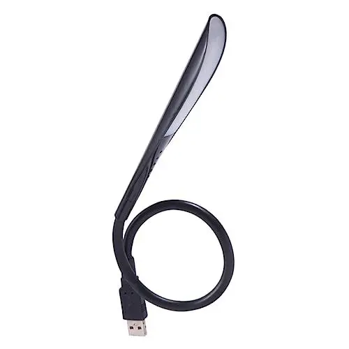 Produktbild: Angoily Mini-nachtlicht Buchlicht Tragbarer Usb-stick Mit Touch-led-licht Für Laptop Flexibel Schwarz Energiesparend Augenschonend Für Computer Pc Powerbank