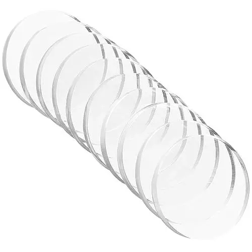 Produktbild: Angoily 20 Stück Schutzpuffer Abstandshalter, Transparent Gummi Anti-Rutsch-Pads, Glas Tischplatte Abstandhalter für Glasmöbel, Couchtisch, Mahagonimöbel