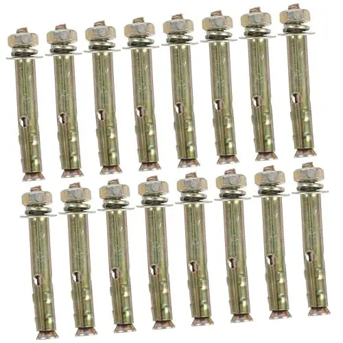 Produktbild: Angoily Unverzichtbare 20 Stück X 60 Mm Stahl-expansionsbolzen Einfache Installation Und Mehrzweck-befestigungsschrauben