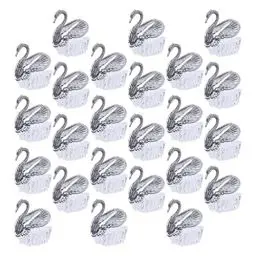 Produktbild: Angoily 24Pcs Candy Boxen für Hochzeiten Kleiner Schwan Form Geschenk Boxen Hochzeit Gastgeschenke Boxen für Süßigkeiten Schokolade- Splitter