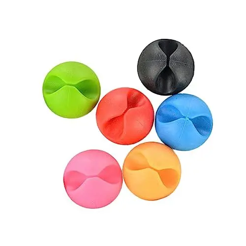 Produktbild: Angoily Pcs Gemischt Kabel Clip Organizer Schreibtisch Kabel Management Single Slot Draht Clip Klebstoff Für Ordentliches Home Office Zufällig