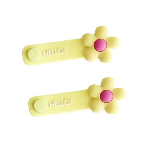 Produktbild: Angoily 2St Kabel Halter kabelschutz cable clips cable holder cable managment kabelmanagment Kabelorganisator ausziehbares Telefonladegerät Kabelclip Drahthalter-Organizer Yellow