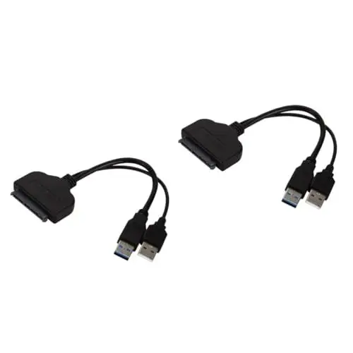Produktbild: Angoily 2St hdd usb-adapter HDD-Adapter USB-Kabel Festplattenadapter HDD-Anschluss zu USB USB-Konverter Datenkabel der Festplatte Laptop Adapterkabel Linienband Einfach zu fahrende Linie