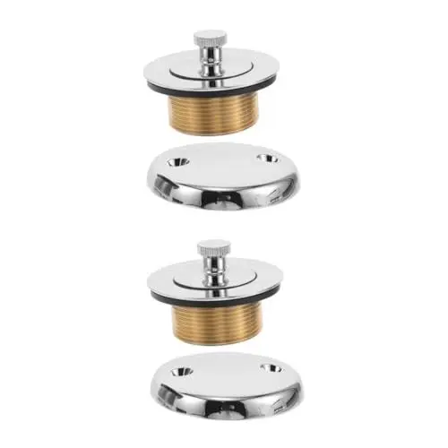 Produktbild: Angoily 2 Sets Badewannenabfluss Draino Abflussstopfen Schwarzer Wannenabfluss Schwarzer Duschabfluss Badewannenstopfen Für Badewanne Badewannen Wasserstopfen Badezimmer