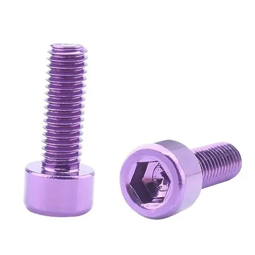 Produktbild: Angoily 2 Pcs Fasient Schraube M5 * 15mm Wasserkocher Bike Schraube Aluminium Legierung Griff Riser Schraube