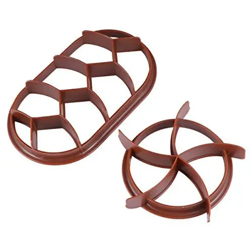 Produktbild: Angoily 2 Stück 1 Satz Keks Metallstempel Brot Ausstecher Stempel Für Obstkuchen Brotformer Teigschneider Hauptkeksformen Croissant Teig Stecher Teigstempel Gebäckform Fudge Backzubehör