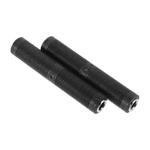 Produktbild: Angoily 2 Stück Audio-Adapter Audio -Tischler -Adapter Tischler -Stereoanschluss Audio Jack Joiner Tischler Stereo Jack Kopfhörer -Adapterbuch Audioanschluss Metall Black