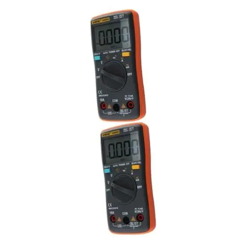 Produktbild: Angoily 2 Stück Elektronisches Messgerät Voltmeter Manuelle Messung Spannungsprüfer Multimeter Manuelle Bereichsmessung Spannungsmesser Tester Messgerät Ausrüstung Digitales