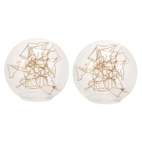 Produktbild: Angoily 2 Stück Glaskugel Kronleuchter Schattenlampen Gebogener Kugel Lampenschirm Glaskugel Lampenschirm Kugel Lampenschirm Für Hängelampe Glaskugel Lampenschirm Einloch