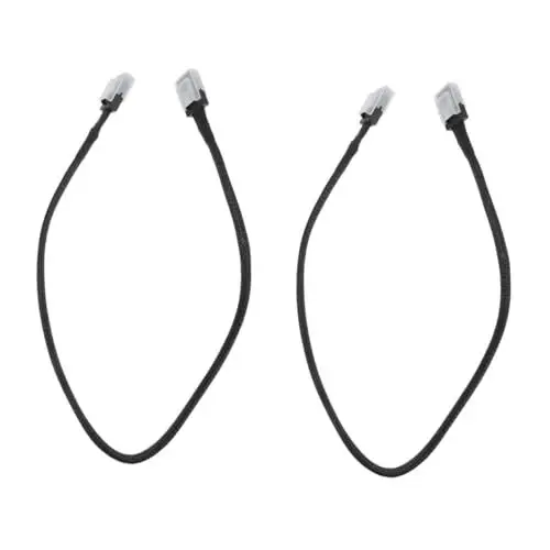 Produktbild: Angoily 2 Stück Kabel Für Serverkabel Für Datenspeichersystem Serverzubehör Schwarz