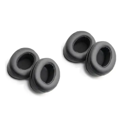 Produktbild: Angoily Brainwavz Ohrpolster Brainwavz Earpads 2 Stück Schwarze Protein Leder Ohrpolster Ersatz Ohrpolster Kopfhörer Zubehör