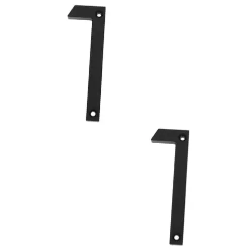 Produktbild: Angoily 2 Stück Schwimmende Hausnummer Hausnummern Schild Hausnummer Schild Tür Adressschild Straßennummern Selbstklebende Hausnummern Hotelzimmernummer Hoteltürnummern Acryl Schwarz