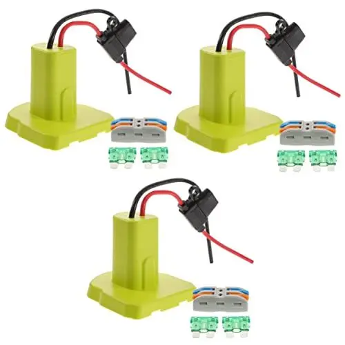 Produktbild: Angoily 3St Batterieadapter Netzteil selber Bauen rc Sproul Batterie Batterie verbinder Antriebsräder Stromanschluss des Batteriedocks Netzteil aus Kunststoff LKW Stromwandler