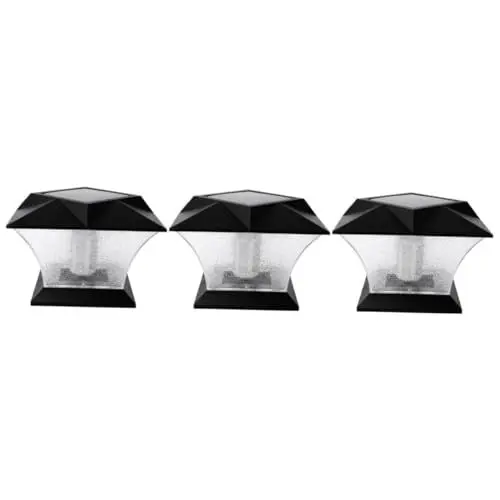 Produktbild: Angoily 3St Gartenlicht led wall lights wall lamp led sparlampe terrasse wandleuchte licht Lichter für die Wand Sonnenlicht Postlicht Zaunlichter draussen Pfostenlampe Gartenbeleuchtung