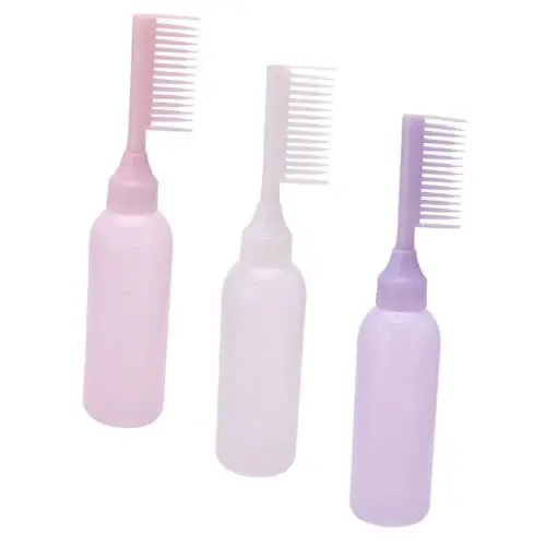 Produktbild: Angoily Haarfärbewerkzeug Haarfärbemittel- Flaschenkamm Schönheits-haarfärbeflasche Haarstyling-kamm Flasche Haarfärbemittel-flasche Kamm Heimgebrauch