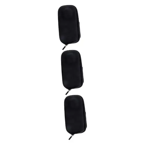 Produktbild: Angoily 3St -Paket Aufbewahrung von Actionkamera-Zubehör Kamera-Aufbewahrungstasche Kamerataschenhalter Camera Bag kamerarucksäcke Action-Kamera-Halter Kameratasche klein Pu Black