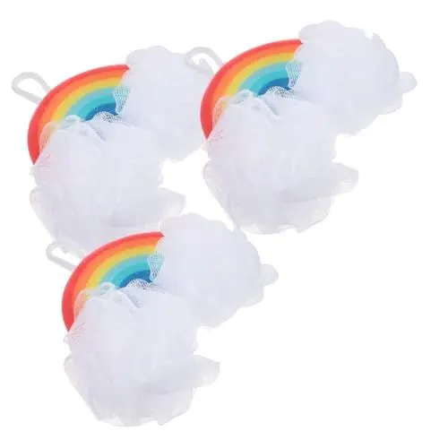 Produktbild: Angoily Babyschwamm Zum Sanfte Peeling-textur Kinder-badeschwamm-set in Regenbogenfarben