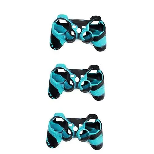 Produktbild: Angoily 3 Stücke Silikon Skin Case Cover Für Controller Schwarz Kratzfest Nicht-voll