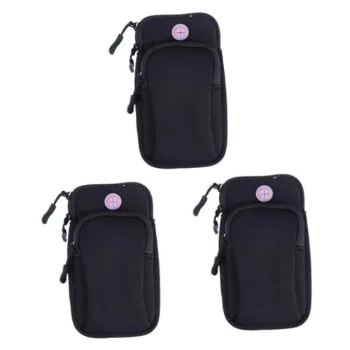 Produktbild: Angoily 3St Sportarmband für Herren Armband handyhalter Smartphone-Sportarmband Armbinde Sportarmband für Handy Sportarmband wasserdicht Laufen Armschlaufe Armtasche Nachtlauf Geschenk