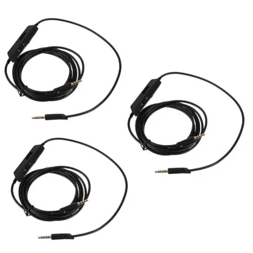Produktbild: Angoily 3St Stecker-zu-Stecker-Audiokabel Inline-Mute-Kabel a40 kopfhörer verlängerungskabel für kopfhörer headset verlängerungskabel Steuerkabel für Gaming-Headset Gaming-Headset-Kabel