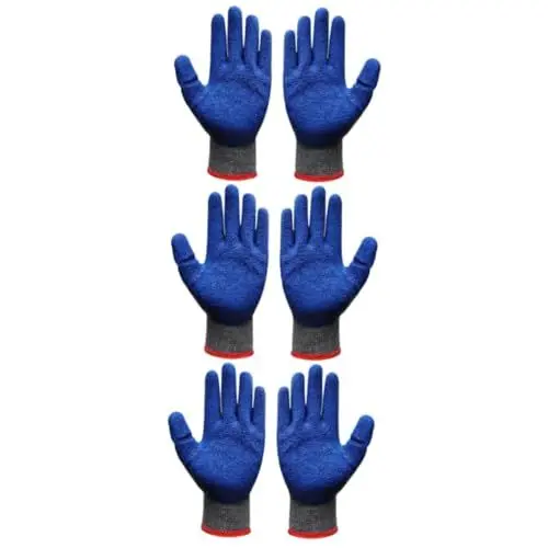 Produktbild: Angoily 3 Paare Industriehandschuhe Sicherheitshandschuhe Baumwoll-handschuhe Arbeit Rutschfest